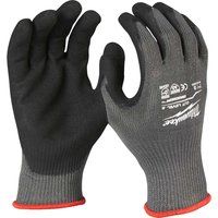 Milwaukee Cut Level 5 Dipped Work Gloves Black / Grey S Pack of 1