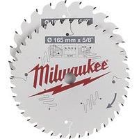 Milwaukee 4932479837 165mm Circular Saw Blade Twin Pack Tungsten Carbide