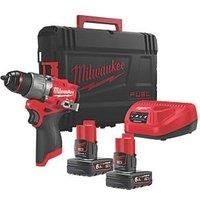 Milwaukee M12FPD2-602X 12V FUEL Combi Drill 2 x 6.0Ah