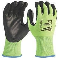 Milwaukee Hi-Vis Cut Level 2/B Gloves Fluorescent Yellow Large (389GC)
