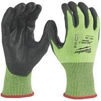 Milwaukee Hi-Vis Cut Level 5/E Gloves Fluorescent Yellow X Large (962GC)