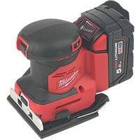 Milwaukee M18 BQSS 18v Cordless 1/4 Sheet Sander 2 x 5ah Li-ion