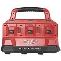 Milwaukee M18PC6 6-Bay Packout Rapid Battery Charger 240v