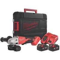 Milwaukee M18 BLSAG115XPD-402X 18V 2 x 4Ah Li-Ion RedLithium 4" Brushless Cordless Angle Grinder (721KN)
