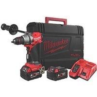 Milwaukee M18ONEPD3-502X 18V 2 x 5.0Ah Li-Ion RedLithium Brushless Cordless Percussion Drill (220KN)