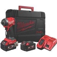 Milwaukee M18ONEID3-502X FUEL 18V 2 x 5.0Ah Li-Ion RedLithium Brushless Cordless Impact Driver (332KN)