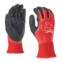 Milwaukee Fully Dip Cut A Gloves Medium in Red/Black
