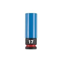 Milwaukee SHOCKWAVE 1/2" Wheel Socket 17mm in Blue Steel