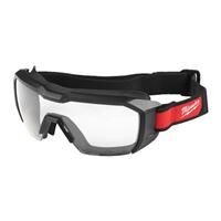 Milwaukee Low-Profile Vented Goggle Clear in Black