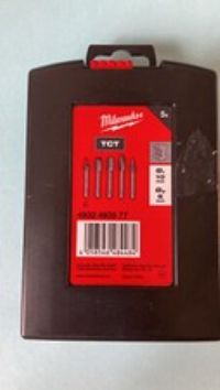 Milwaukee 10mm Dia TCT Burrs with 6mm Shank 5 Piece Set 4932493577