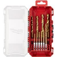 Milwaukee SHOCKWAVE HSS-G Red Hex Impact Rated Drill Bit Set (10 Piece)