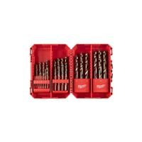 Milwaukee Red Cobalt HSS-G Metal Drill Bit Set 1-13mm (25 Piece) in Bronze Plastic