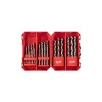 Milwaukee Thunderweb HSS-G Metal Drill Bit Set (25 Piece) in Chrome Rubber