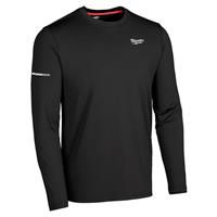 Milwaukee Men's WORKSKIN Cold Weather Base Layer Long Sleeve Top in Black Spandex