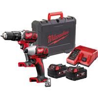 Milwaukee M18 BPP2C-502C Heavy Duty Twin Pack 2 x 5.0Ah in Red Steel
