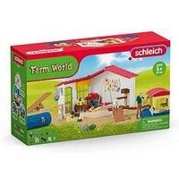 schleich Farm World 42607 Baby Pet Animal Play Hotel with Caretaker Figurine - Large 54-Piece Toy Playset with Dog, Cat, Bunny, Accessories and More, Imagination Gift for Boys and Girls, Kids Ages 3+