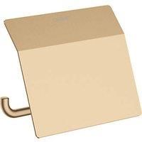 hansgrohe AddStoris Roll holder with cover, brushed bronze, 41753140