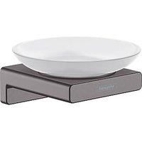 hansgrohe AddStoris Soap dish, brushed black chrome, 41746340
