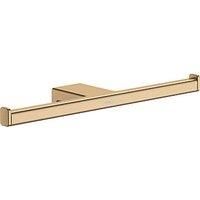 hansgrohe AddStoris Double Toilet Roll Holder - Brushed Bronze