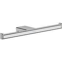 Hansgrohe AddStoris Bathroom Double Toilet Roll Holder Chrome Wall Mounted