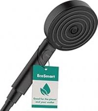 Hansgrohe Hand Shower Water-Saving Pulsify Select S, Shower Head (EcoSmart) 105 mm with 3 Sprays (Activation) Incl. PowderRain, Matt Black, 24101670