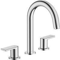hansgrohe Vernis Shape 3-hole basin mixer with pop-up waste set, chrome, 71563000
