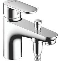 Hansgrohe Vernis Blend Monotrou Bathroom Bath Shower Mixer Tap Chrome Curved