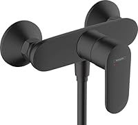 hansgrohe Vernis Blend Single lever shower mixer for exposed installation, matt black, 71640670
