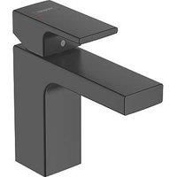 Hansgrohe Vernis Shape 100 Basin Mixer with Isolated Water Conduction Matt Black (178VG)