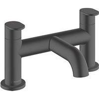 Hansgrohe Vernis Blend Bathroom Bath Mixer Tap Twin Lever Modern Curved Black