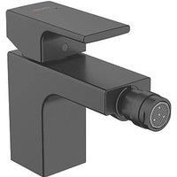 Hansgrohe Vernis Shape Bathroom Bidet Mixer Tap Black EcoSmart Square Modern