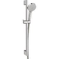 Hansgrohe Vernis Blend Shower Riser Kit Handset Hose Adjustable Round Chrome
