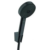 Hansgrohe Shower Set Pulsify Select S, Shower Head with Shower Holder And Shower Hose 1.25 m, Hand Shower with 3 Sprays (Relaxation), Matt Black, 24302670