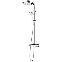 Hansgrohe Waterforms HP Rear-Fed Exposed Chrome Thermostatic Mixer Shower (363VK)