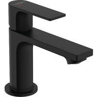hansgrohe Rebris E 80 CoolStart Ecosmart Basin Mixer Tap - Matt Black
