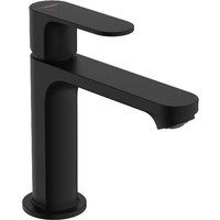 hansgrohe Rebris S 110 CoolStart Basin Mixer Tap - Matt Black