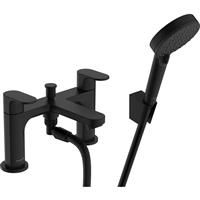 Hansgrohe Rebris S Bath Shower Mixer Tap Matt in Black Brass