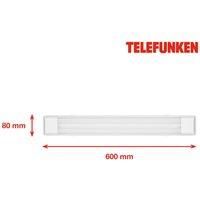 Telefunken Maat LED ceiling light, 60 cm long, white, 840
