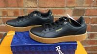 Ladies Reebok Trainers Royal Complete PFM Leather Black Gold UK 4.5 New In A Box