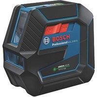 Bosch Professional Laser Level GCL 2-50 G (green laser, RM 10 mount, ceiling clamp, visible working range: up to 15m, 4x AA battery, in carrying case)
