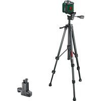 Bosch UniversalLevel 360 Laser Level with Tripod and Clamp  (Green Laser, Working Range: up to 24m, Accuracy: ± 0.4 mm/m, self-Levelling: up to ± 4°, 4X AA Batteries)