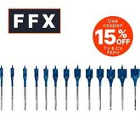 Bosch Professional 13x Expert SelfCut Speed Spade Drill Bit Set (for Softwood, Chipboard, Ø 10-32 mm, Accessories Rotary Impact Drill)