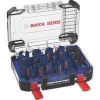 Bosch Professional 15 pc. Expert Construction Material Hole Saw Set (for Softwood, Ø 20-76 mm, Accessories Rotary Impact Drill)