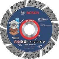 Bosch Professional 1x Expert MultiMaterial Diamond Cutting Disc (for Concrete, Ø 125 mm, Accessories Small Angle Grinder)