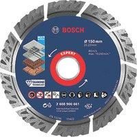 Bosch Professional 1x Expert MultiMaterial Diamond Cutting Disc (for Concrete, Ø 150 mm, Accessories Large Angle Grinder)