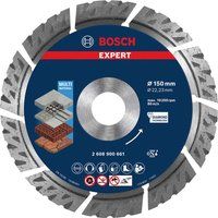 Bosch Professional 1x Expert MultiMaterial Diamond Cutting Disc (for Concrete, Ø 150 mm, Accessories Large Angle Grinder)