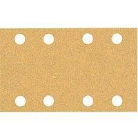 Bosch Professional 10x Expert C470 Sandpaper (for Hardwood, Paint on wood, 80x133 mm, Grit 60, Accessories Orbital Sander)