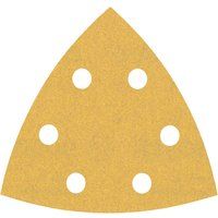 Bosch Professional 50x Expert C470 Sandpaper (for Hardwood, Paint on wood, 93x93 mm, Grit 180, Accessories Delta Sander)