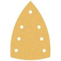 Bosch Expert C470 Hook and Loop Large Delta Sanding Sheets for Paint and Wood 100mm x 150mm 80g Pack of 10