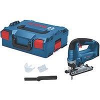 Bosch Professional 18V System Cordless Jigsaw GST 18V-125 B (with Bow Handle, Bevel cuts up to 45° Angles, in L-BOXX)